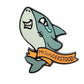 The Kolorspun Misunderstood Shark Golf Ball Marker features a cartoon shark with a teardrop and "MISUNDERSTOOD" banner, making it a unique golf gift or personalized marker.