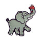 Kolorspun’s Elephant Golf Ball Marker features a cheerful gray elephant with its trunk raised, holding an orange bird. This playful, whimsical design makes a fun and unique golf gift for any golf enthusiast.