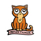 The Kolorspun Hungry Cat Golf Ball Marker features a cartoon orange cat with big eyes above a pink "MOTHER I HUNGER" banner—ideal for quirky golf gifts or custom golf marker collections.