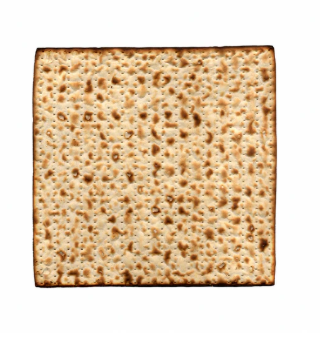 The Golf Gear Heaven Matzah Ball Marker is a crisp, lightly browned square with small holes, resembling matzo, set against a white background.